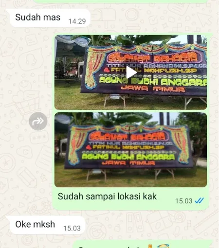 Pengiriman Papan Bunga Klampok Lor Kebonagung
